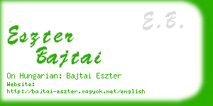 eszter bajtai business card